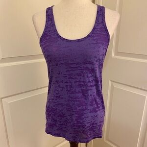 Athleta Burnout Racer Tank Determined Purple Sz S.
